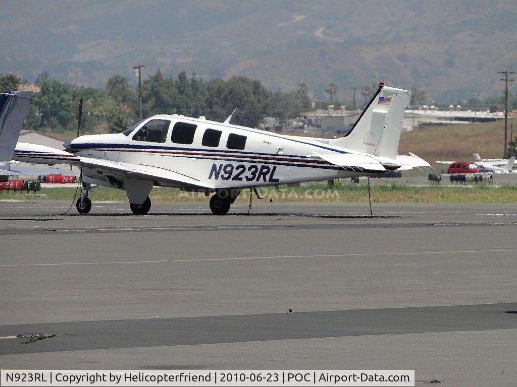N923RL, Raytheon Aircraft Company A36 Bonanza C/N E3537, Parked in transient parking