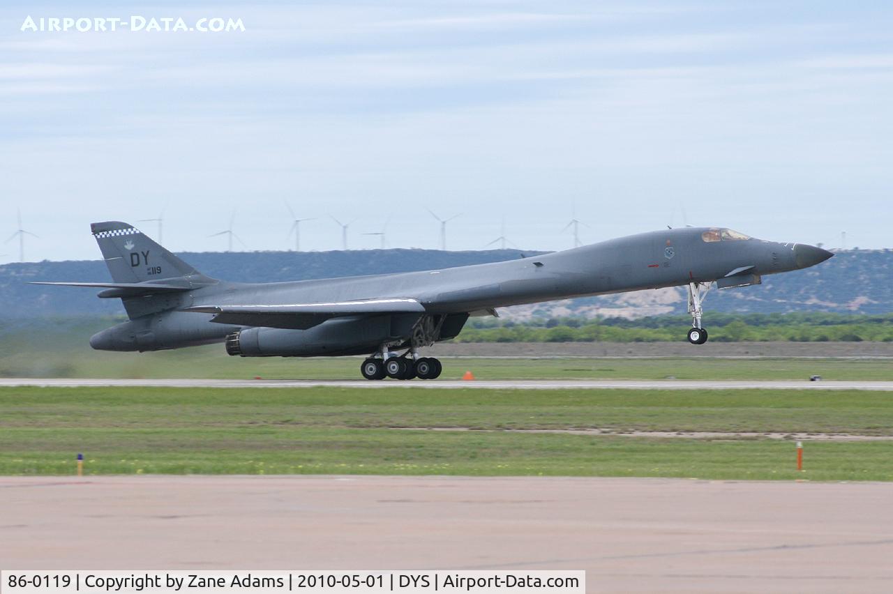 86-0119, 1986 Rockwell B-1B Lancer C/N 79, At the B-1B 25th Anniversary Airshow - Big Country Airfest, Dyess AFB, Abilene, TX