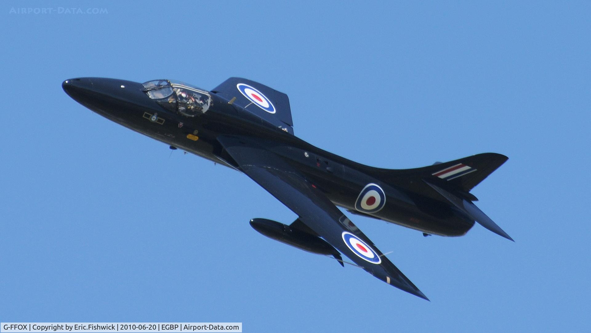 G-FFOX, 1955 Hawker Hunter T.7B C/N 41H-670792, WV318 at The Cotswold Air Show June 2010