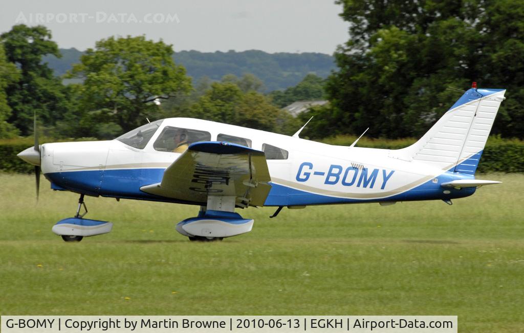 G-BOMY, 1982 Piper PA-28-161 Cherokee Warrior II C/N 28-8216049, Shot at EGKH