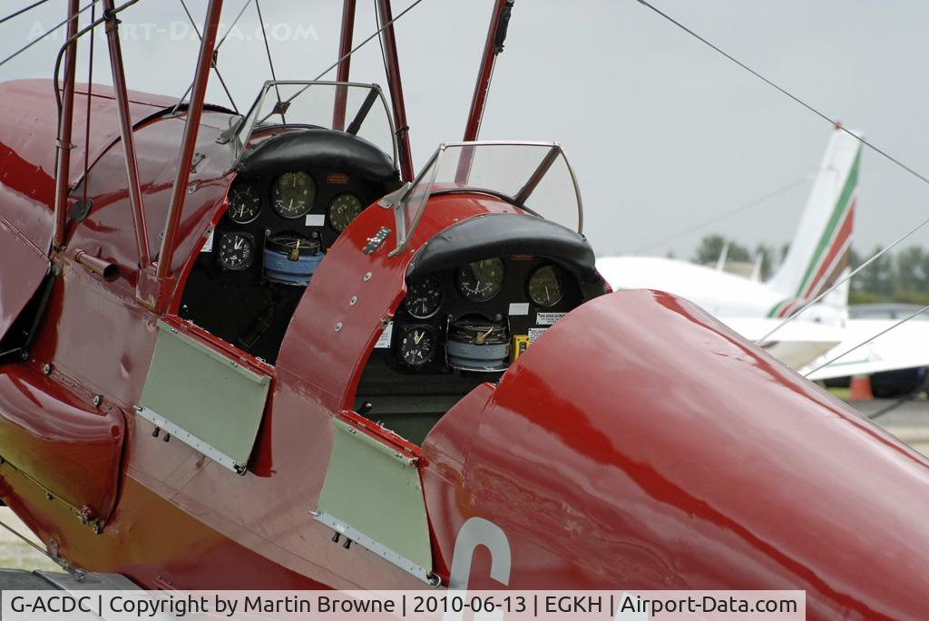 G-ACDC, 1933 De Havilland DH-82A Tiger Moth II C/N 3177, close up