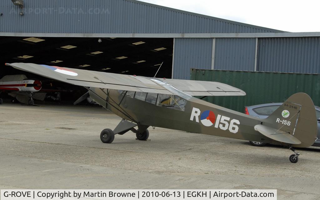 G-ROVE, 1957 Piper L-21B Super Cub (PA-18-135) C/N 18-3846, shot at Headcorn
