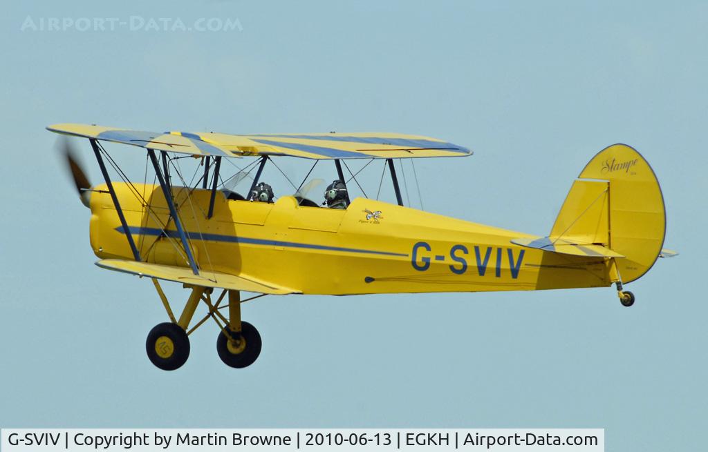 G-SVIV, 1948 Stampe-Vertongen SV-4C C/N 475, SHOT AT HEADCORN