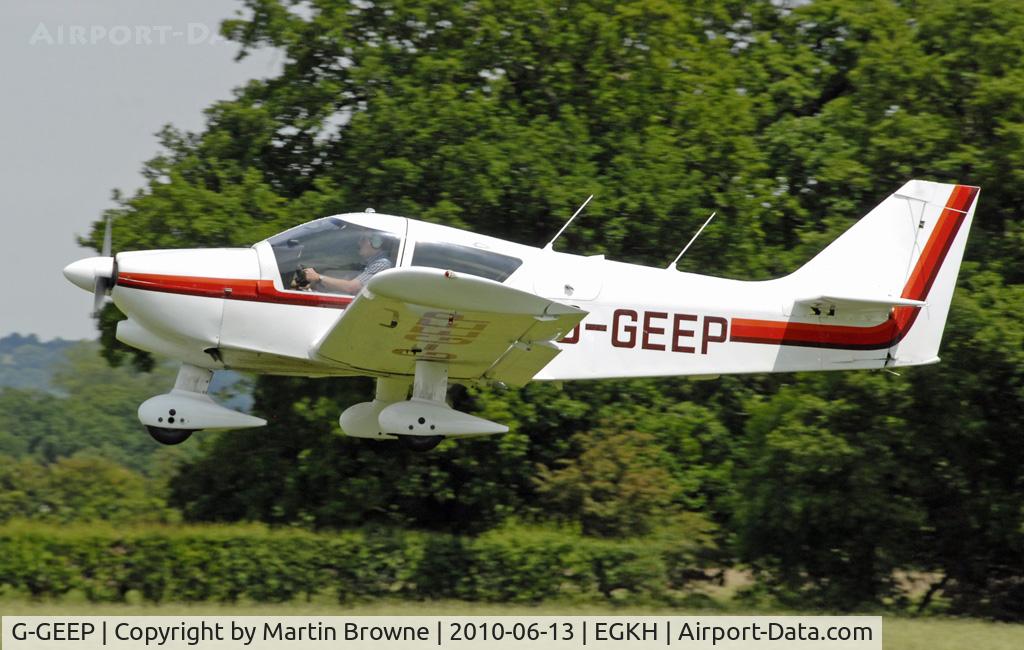 G-GEEP, 1980 Robin R-1180TD Aiglon C/N 266, SHOT AT HEADCORN
