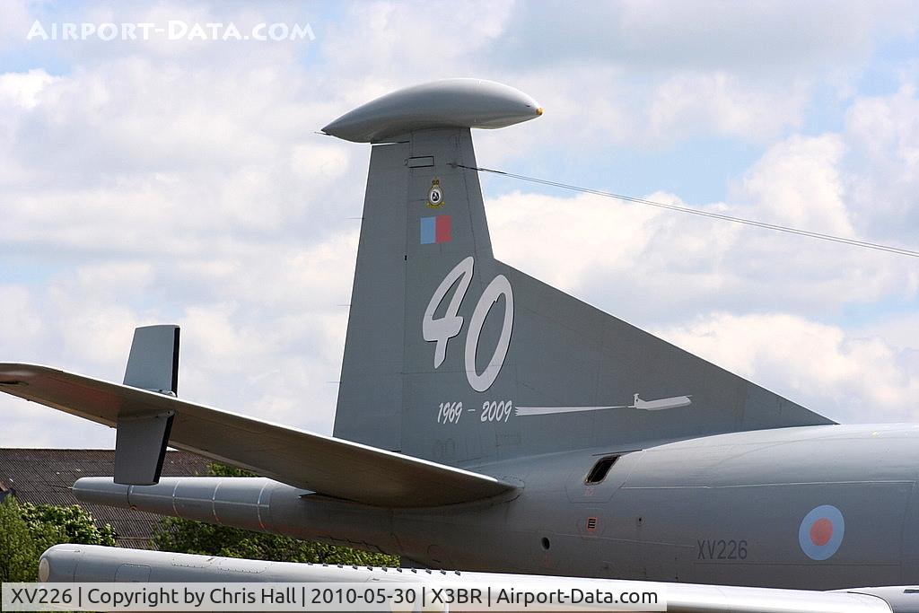 XV226, 1968 Hawker Siddeley Nimrod MR.2 C/N 8001, The first production Nimrod retired from RAF use on the 27th April 2010 and now preserved at Bruntingthorpe