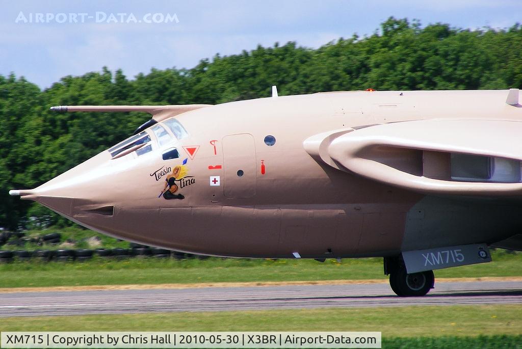 XM715, 1963 Handley Page Victor K.2 C/N HP80/83, 'Teasin' Tina' preserved at Bruntingthorpe in taxiing condition.