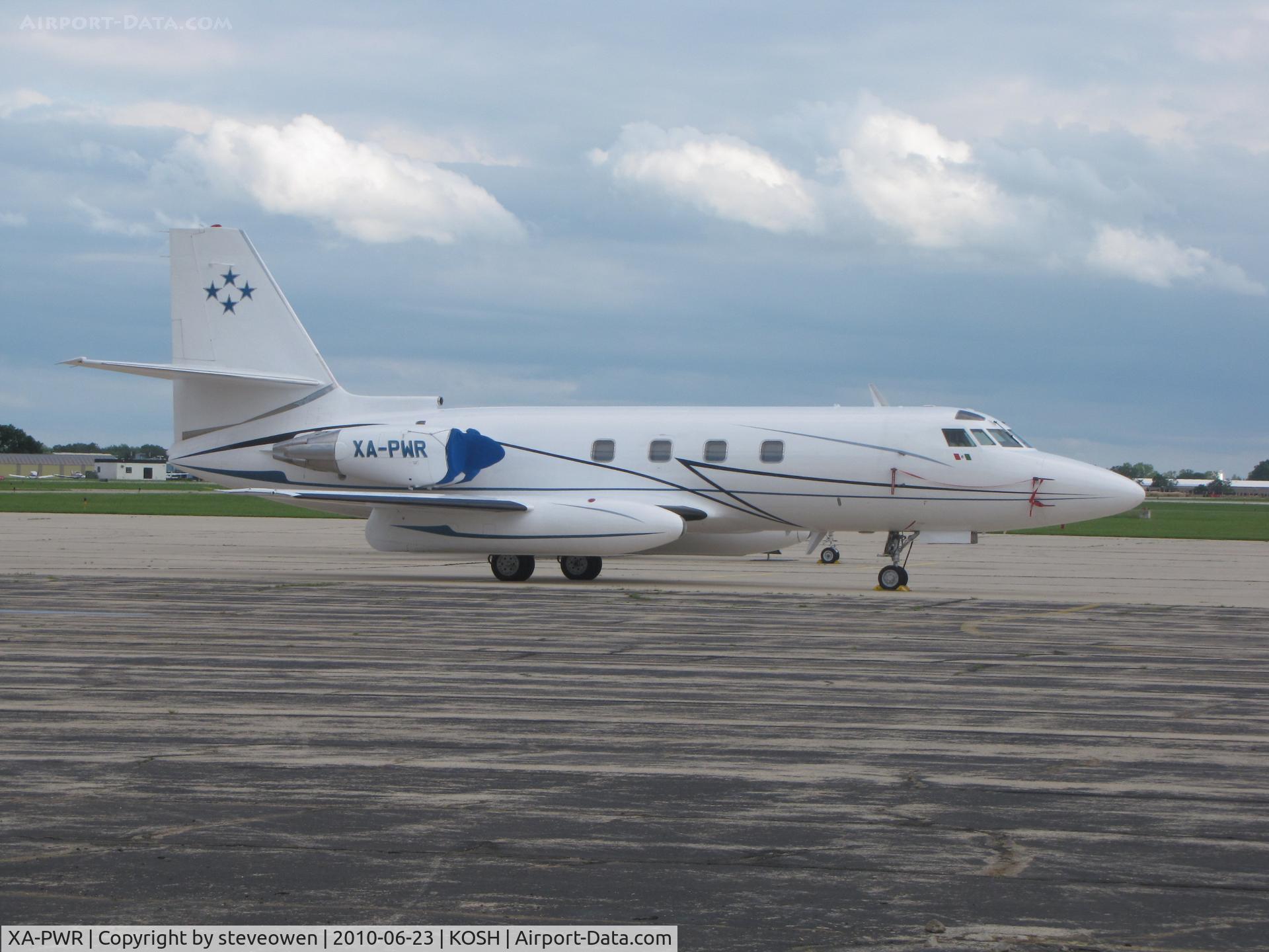 XA-PWR, 1977 Lockheed L-1329-25 Jetstar II C/N 5211, Seen on Basler ramp Oshkosh JetStar II sn#5211