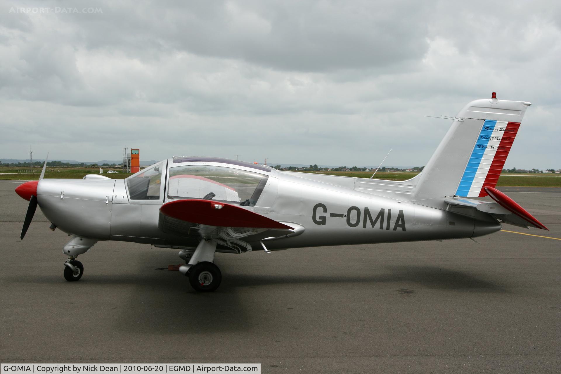 G-OMIA, 1972 Socata MS-893A Rallye Commodore 180 C/N 12074, EGMD