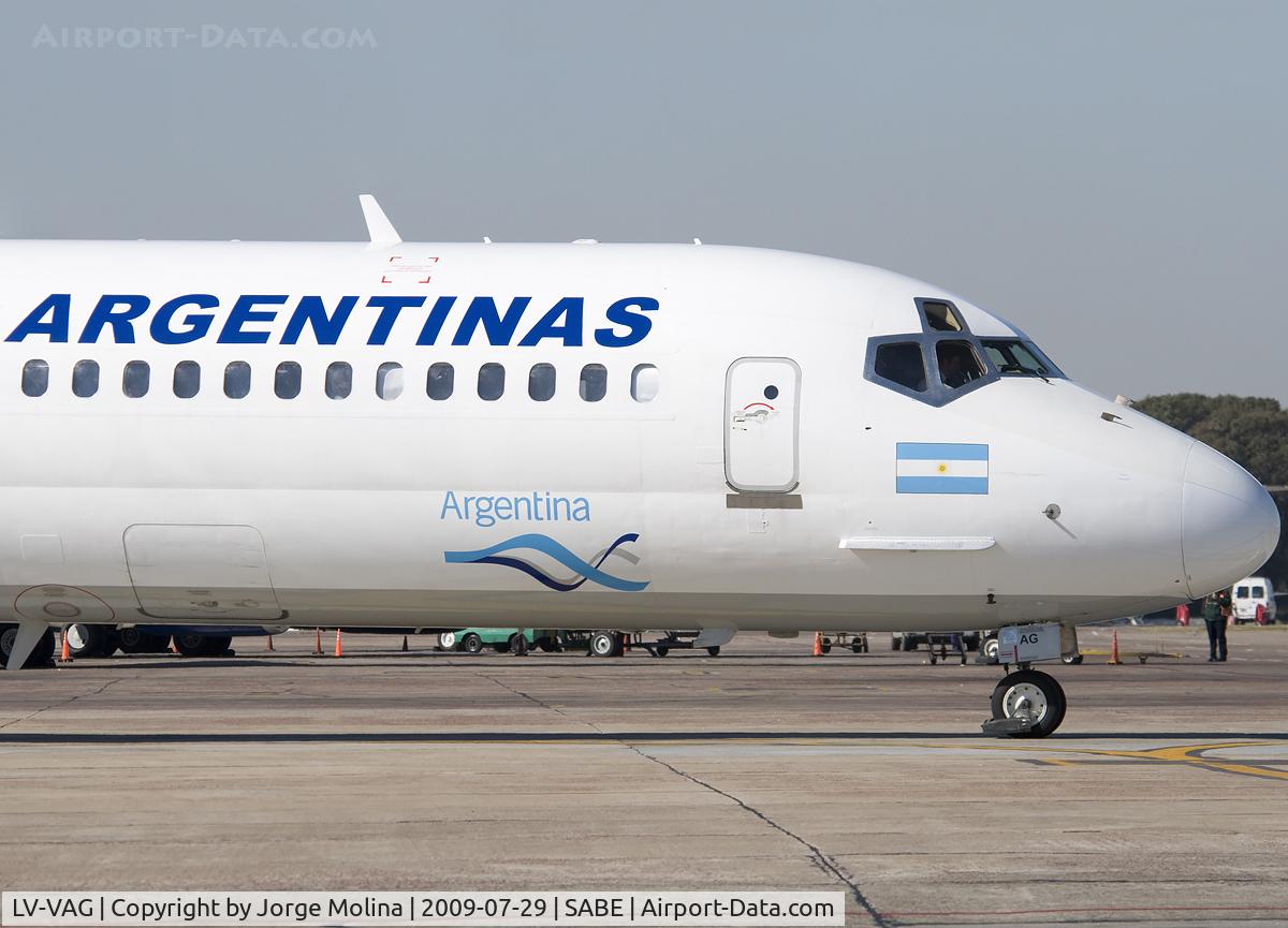 LV-VAG, 1992 McDonnell Douglas MD-83 (DC-9-83) C/N 53117, 