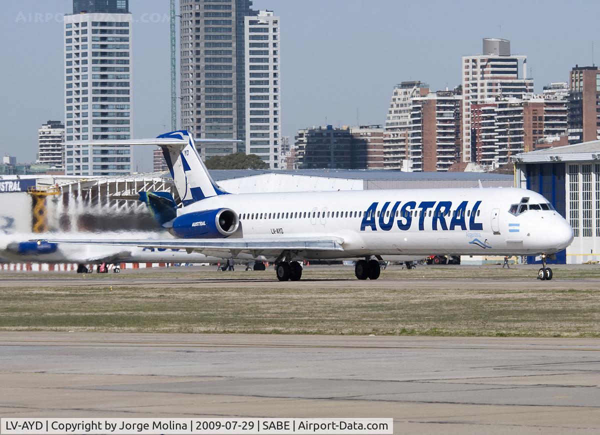 LV-AYD, 1991 McDonnell Douglas MD-83 (DC-9-83) C/N 53015, 
