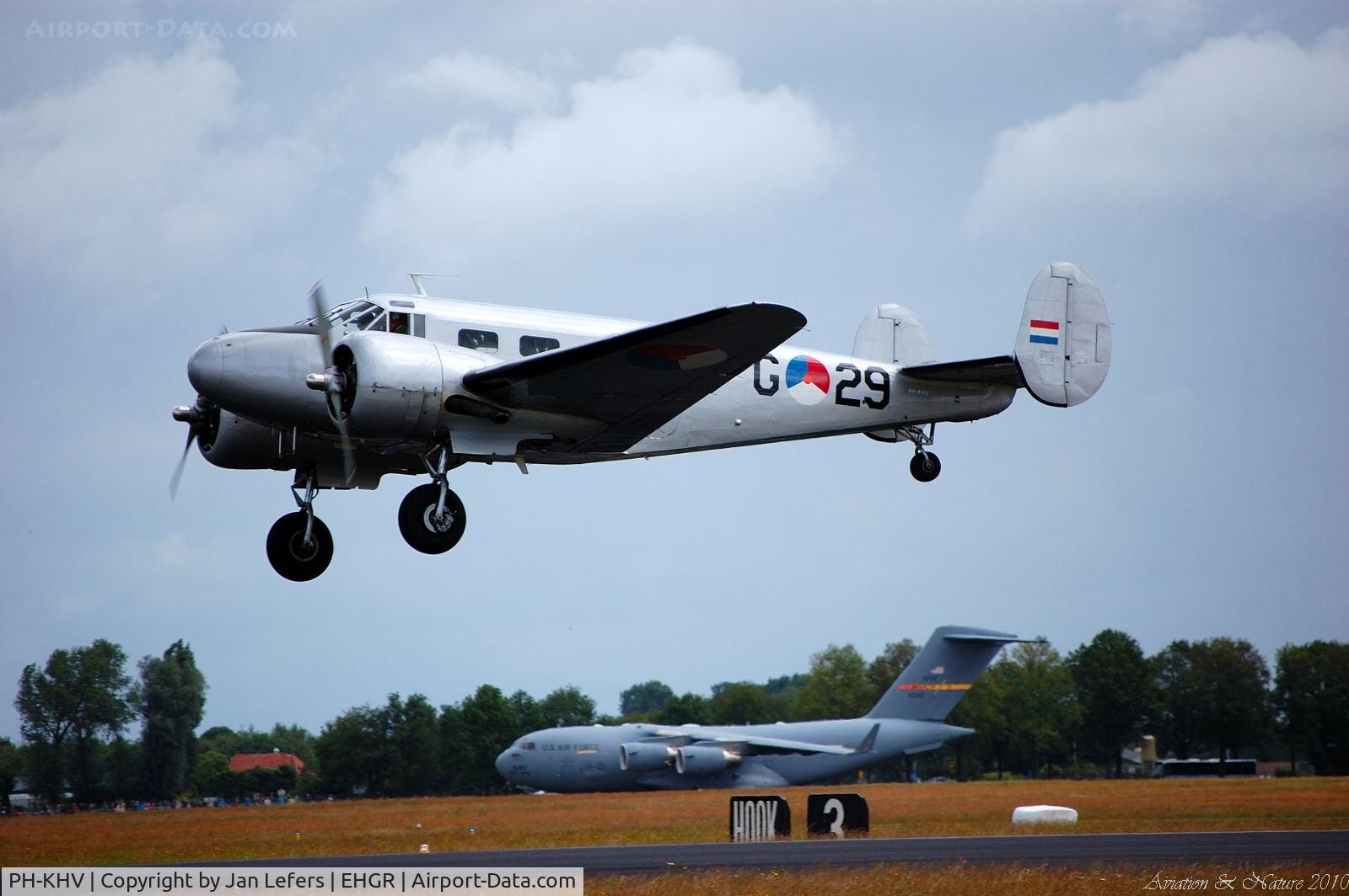 PH-KHV, 1952 Beech Expeditor 3NM (D18S) C/N A-904/CA-254, Dutch History