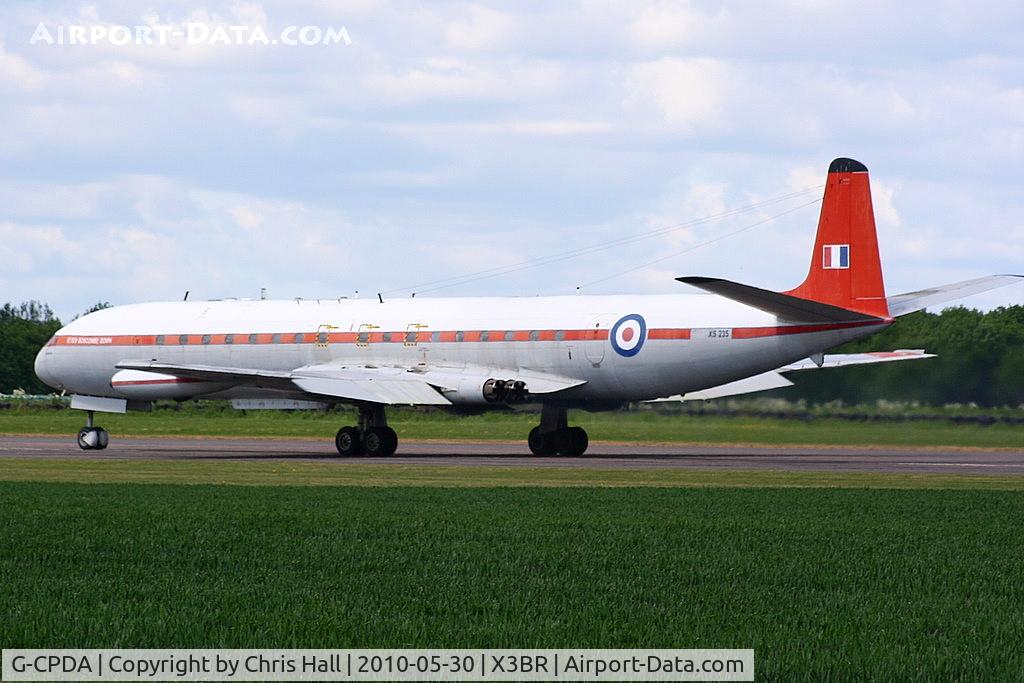 G-CPDA, 1963 De Havilland DH.106 Comet 4C C/N 6473, wearing its former Royal Aircraft Establishment id XS235