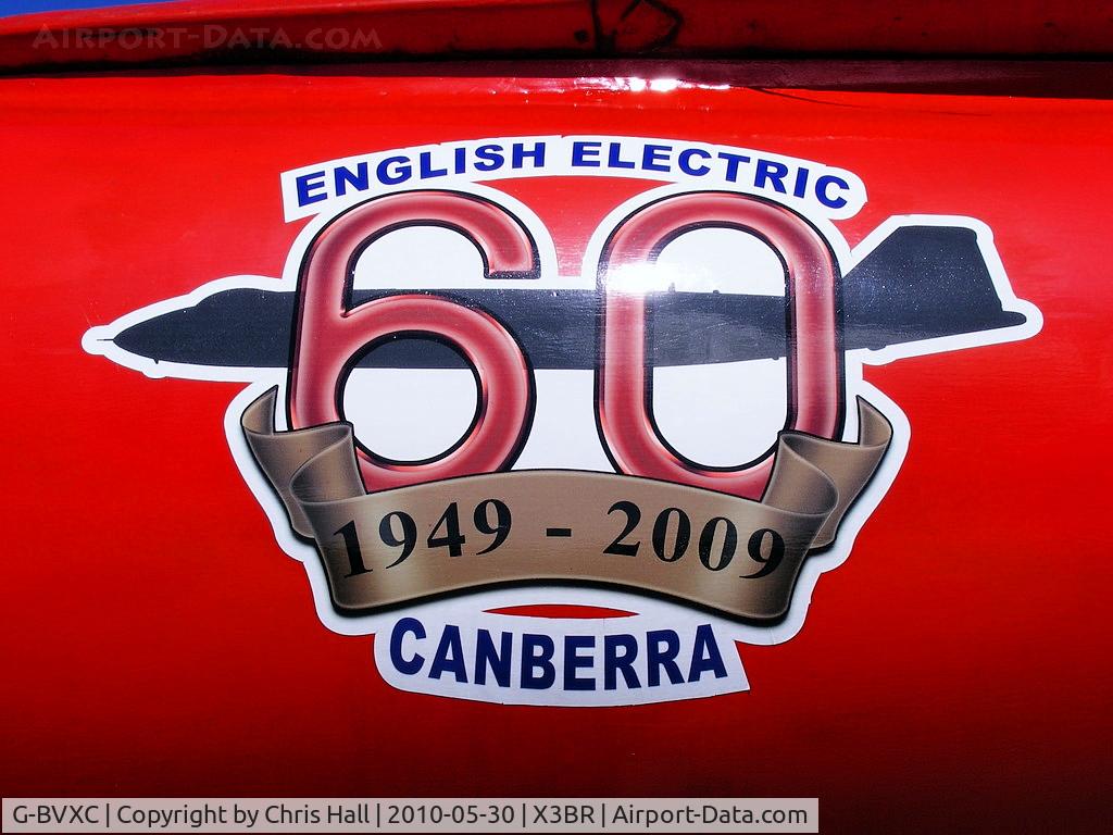G-BVXC, 1956 English Electric Canberra B(I)8/B.6 Mod C/N EEP71470, 60th Anniversary markings