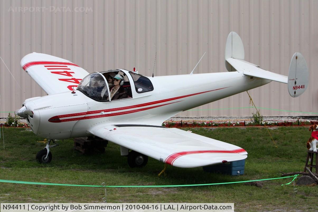 N94411, 1950 Erco 415G Ercoupe C/N 5069, On display at Lakeland, Florida.