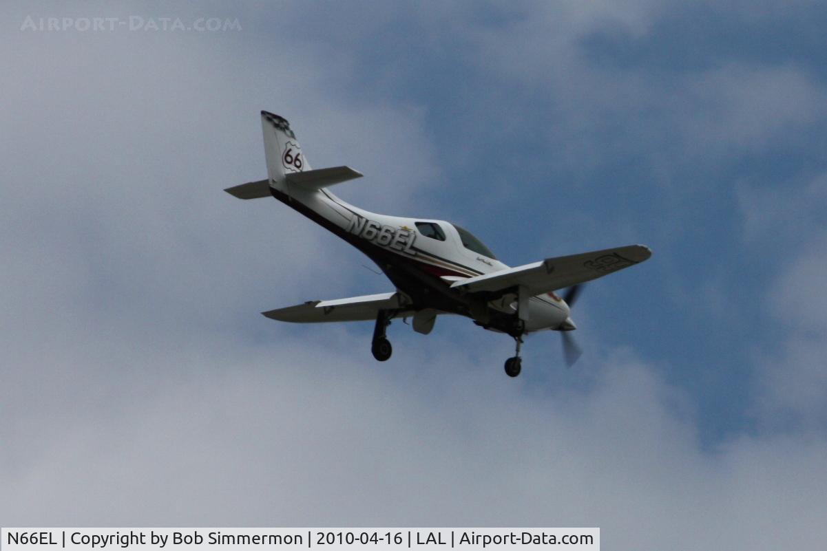 N66EL, 2004 Lancair Legacy C/N L2K-244, Arriving at Lakeland, Florida during Sun N Fun 2010.