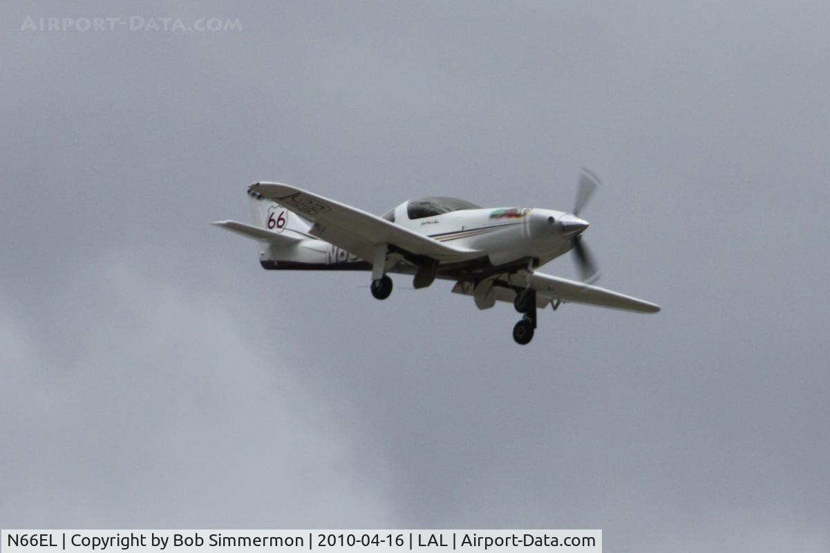 N66EL, 2004 Lancair Legacy C/N L2K-244, Arriving at Lakeland, Florida during Sun N Fun 2010.