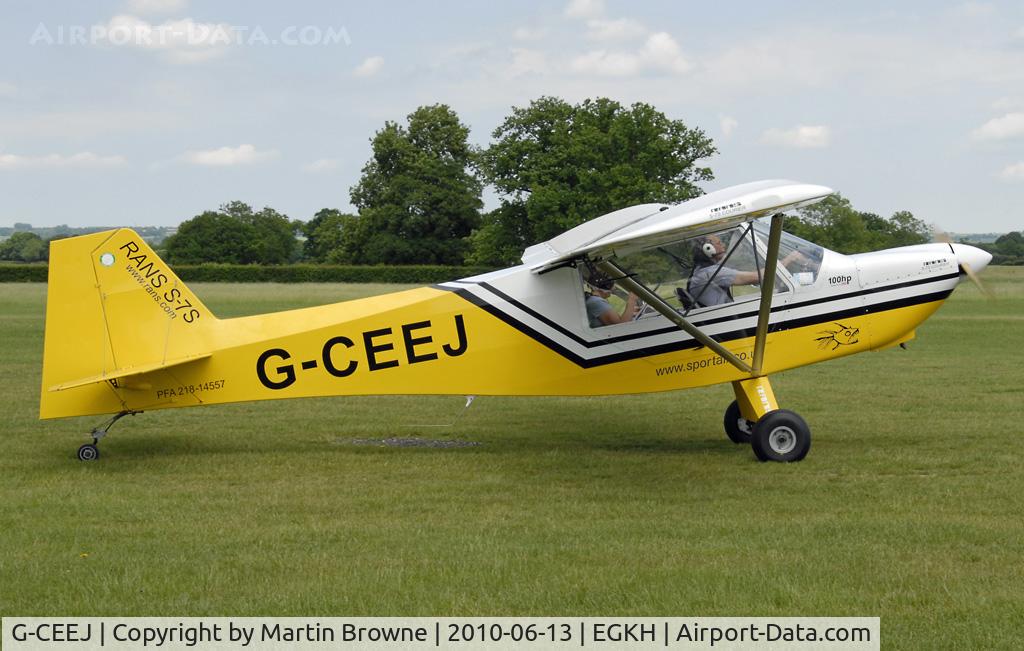 G-CEEJ, 2006 Rans S-7S Courier C/N PFA 218-14557, SHOT AT HEADCORN