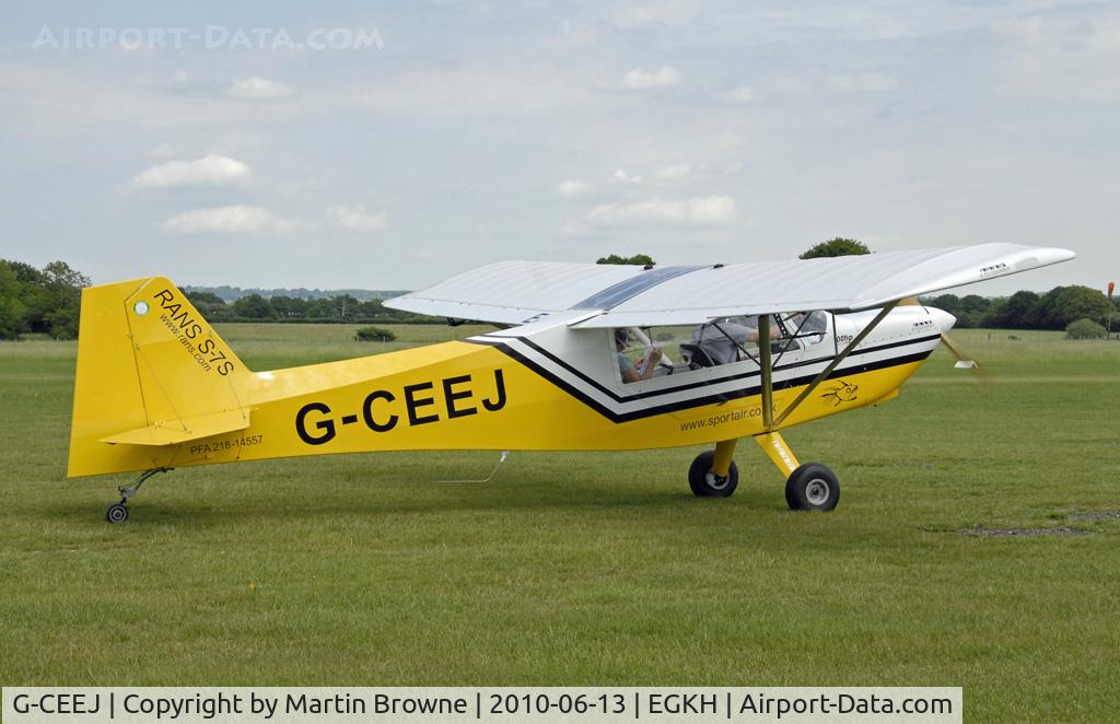 G-CEEJ, 2006 Rans S-7S Courier C/N PFA 218-14557, SHOT AT HEADCORN