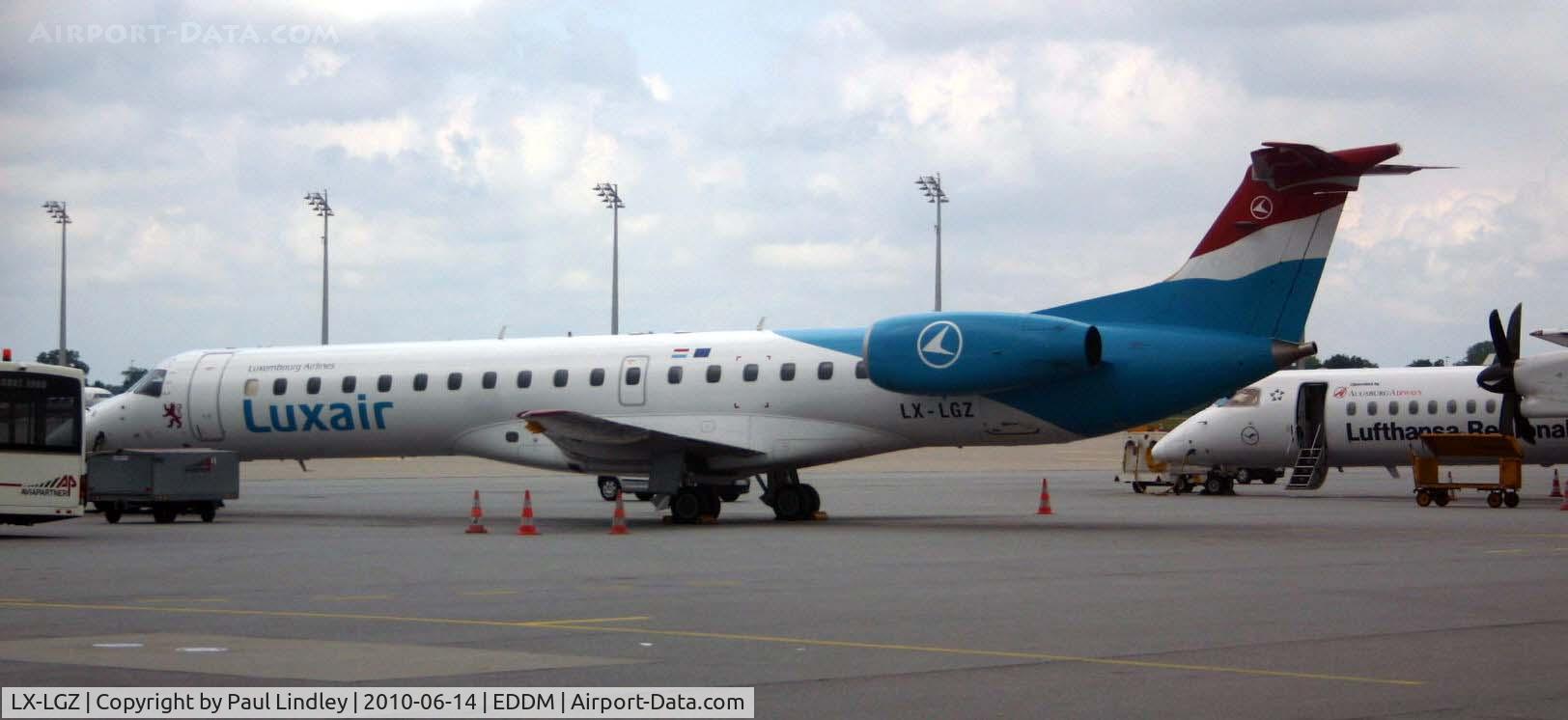 LX-LGZ, 2000 Embraer EMB-145LU (ERJ-145LU) C/N 145258, Remotely parked
