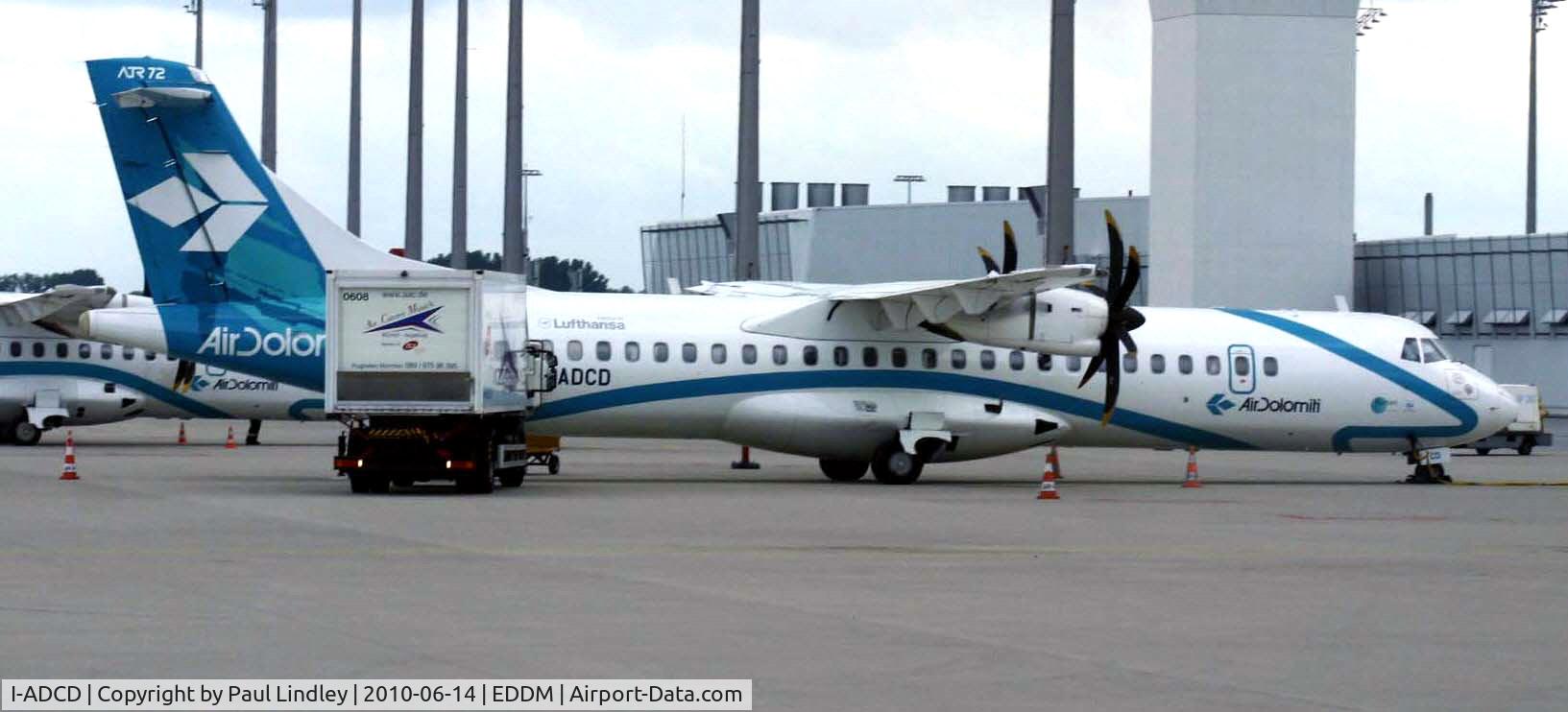 I-ADCD, 2001 ATR 72-212A C/N 664, On remote stand at Munich
