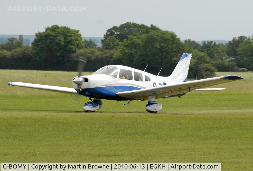 G-BOMY, 1982 Piper PA-28-161 Cherokee Warrior II C/N 28-8216049, SHOT AT HEADCORN