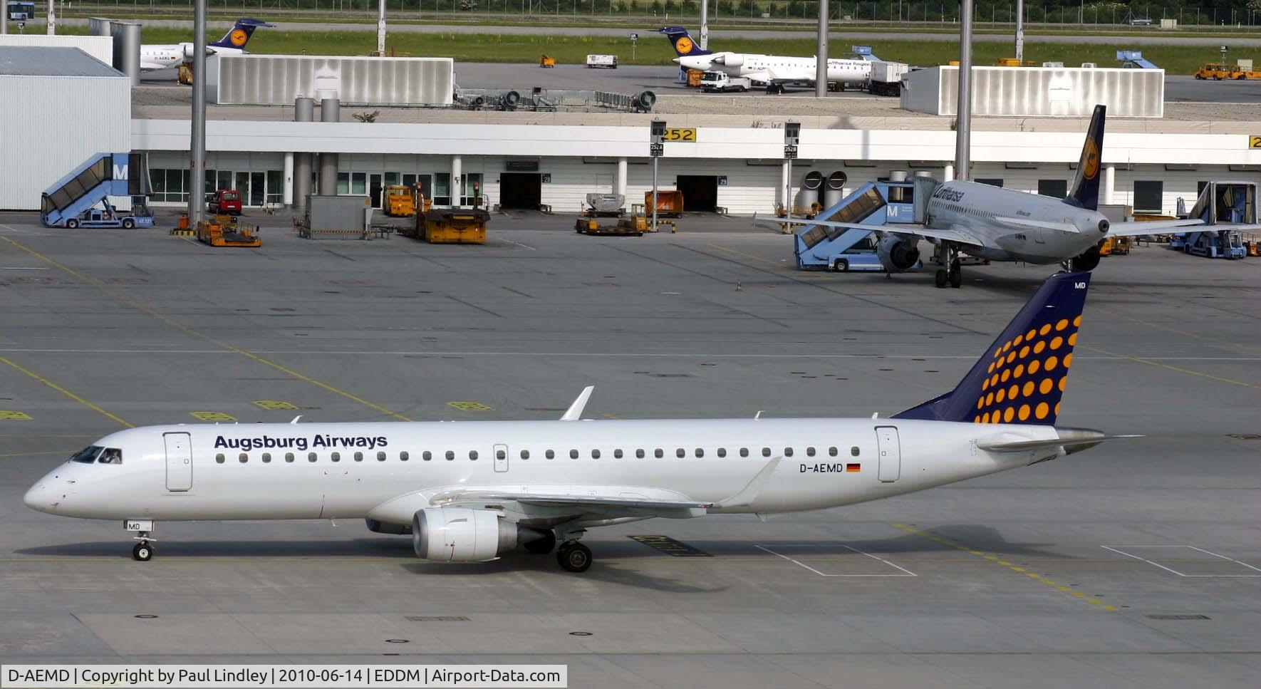 D-AEMD, 2009 Embraer 195LR (ERJ-190-200LR) C/N 19000305, another quick trip