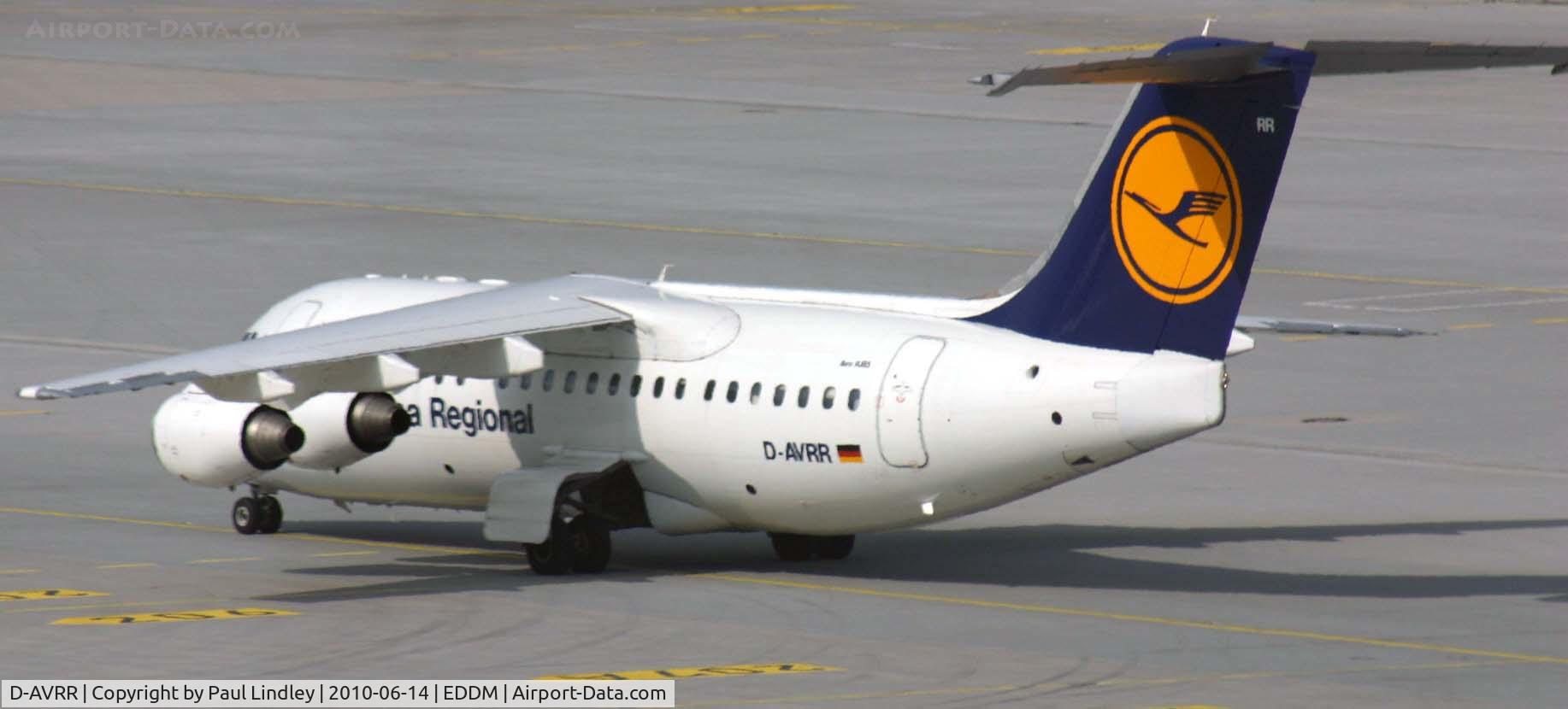 D-AVRR, 1997 BAE Systems Avro 146-RJ85 C/N E.2317, Rear view