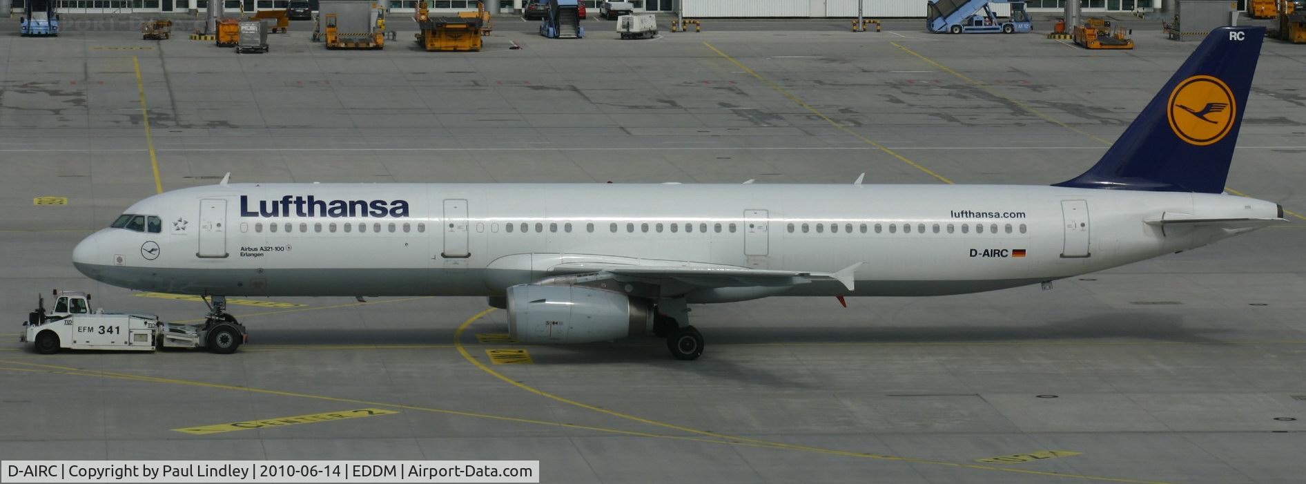 D-AIRC, 1994 Airbus A321-131 C/N 0473, On pushback for another flight