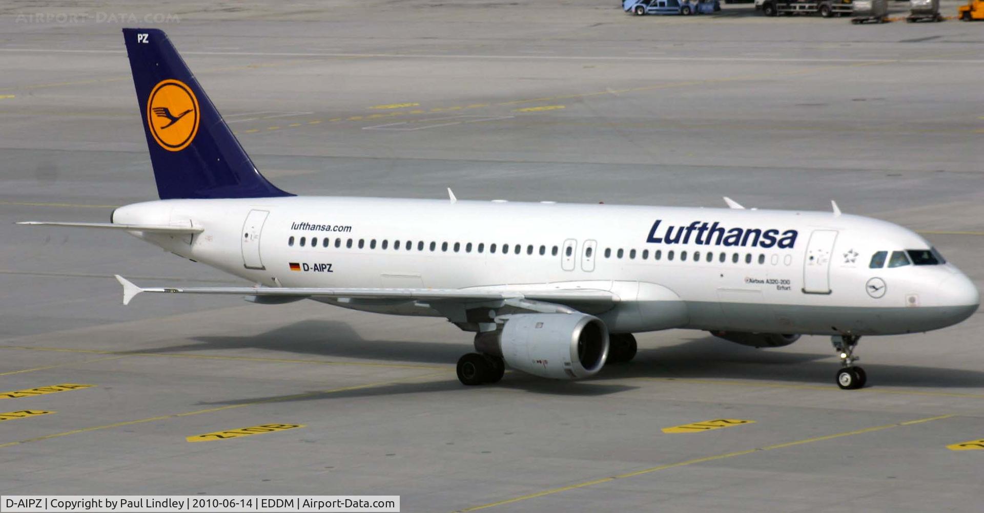D-AIPZ, 1991 Airbus A320-211 C/N 162, turning for stand