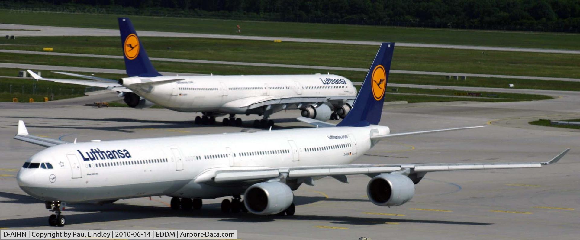 D-AIHN, 2006 Airbus A340-642 C/N 763, big buses at Munich