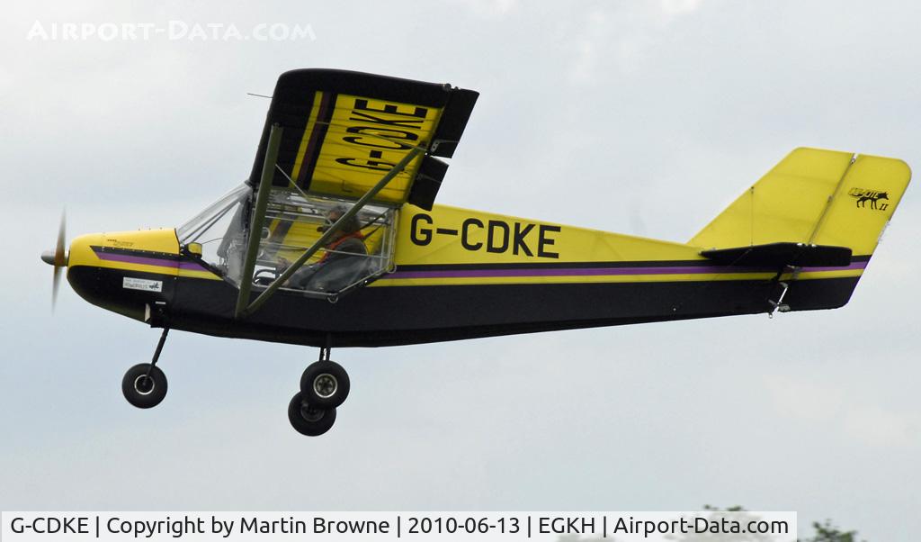 G-CDKE, 2005 Rans S-6ES Coyote II C/N PFA 204-14119, SHOT AT HEADCORN