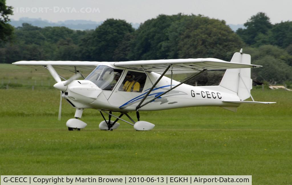 G-CECC, 2006 Comco Ikarus C42 FB80 C/N 0607-6832, SHOT AT HEADCORN