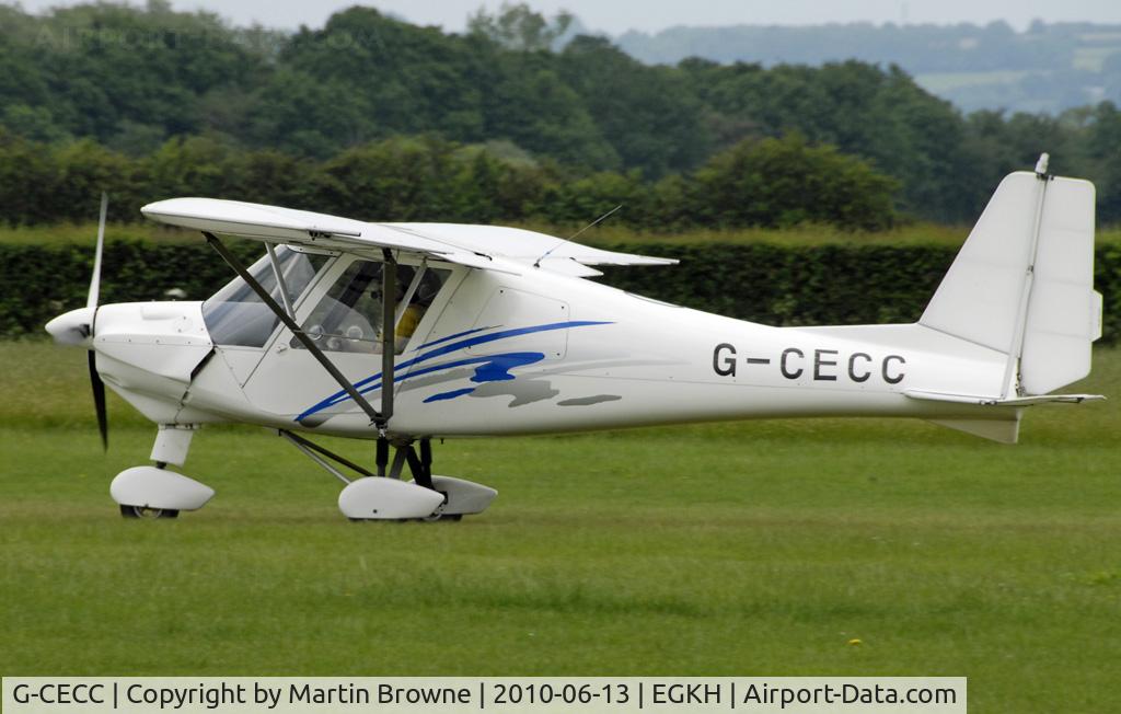 G-CECC, 2006 Comco Ikarus C42 FB80 C/N 0607-6832, SHOT AT HEADCORN