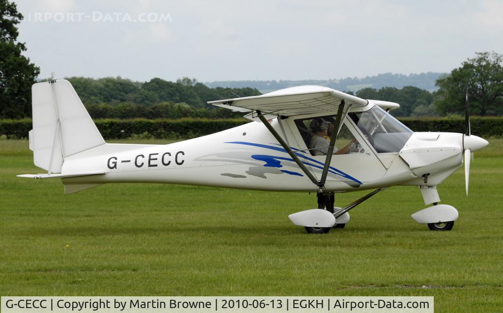 G-CECC, 2006 Comco Ikarus C42 FB80 C/N 0607-6832, SHOT AT HEADCORN