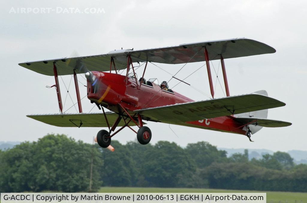 G-ACDC, 1933 De Havilland DH-82A Tiger Moth II C/N 3177, SHOT AT HEADCORN