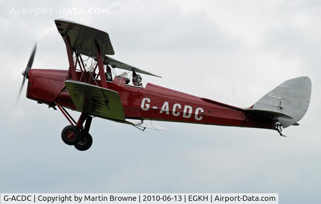 G-ACDC, 1933 De Havilland DH-82A Tiger Moth II C/N 3177, SHOT AT HEADCORN