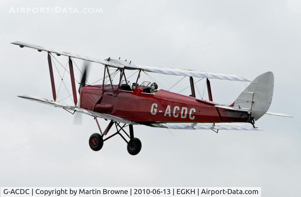 G-ACDC, 1933 De Havilland DH-82A Tiger Moth II C/N 3177, SHOT AT HEADCORN