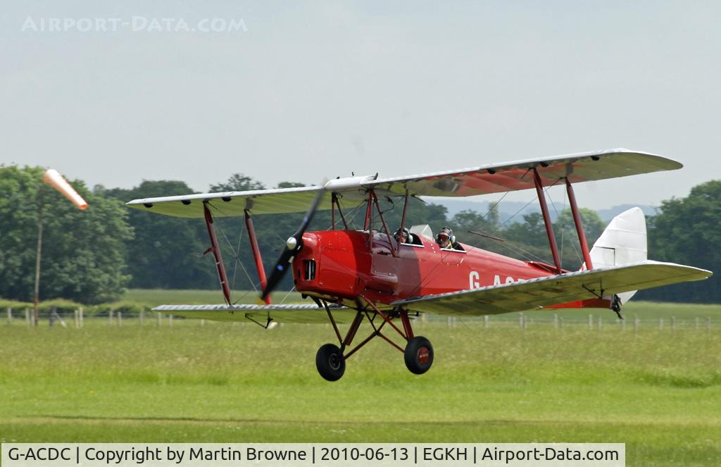 G-ACDC, 1933 De Havilland DH-82A Tiger Moth II C/N 3177, SHOT AT HEADCORN