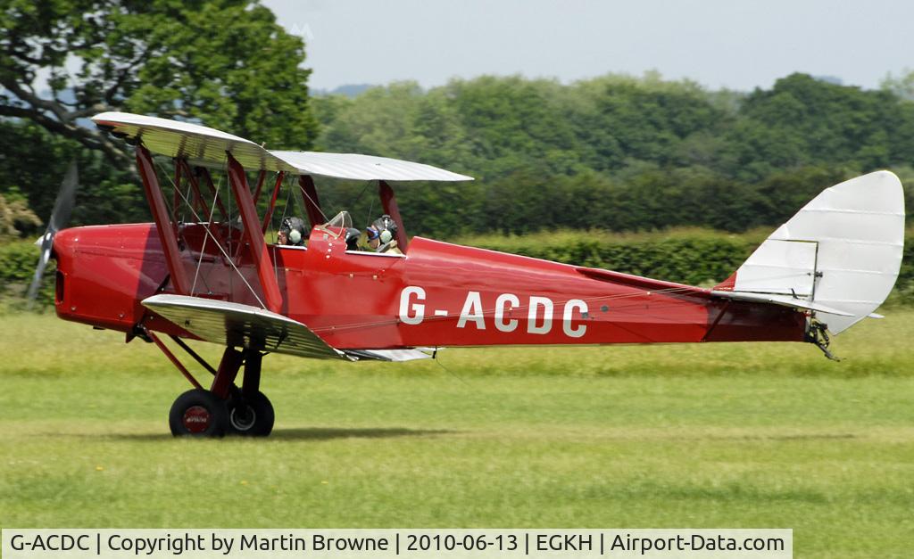 G-ACDC, 1933 De Havilland DH-82A Tiger Moth II C/N 3177, SHOT AT HEADCORN