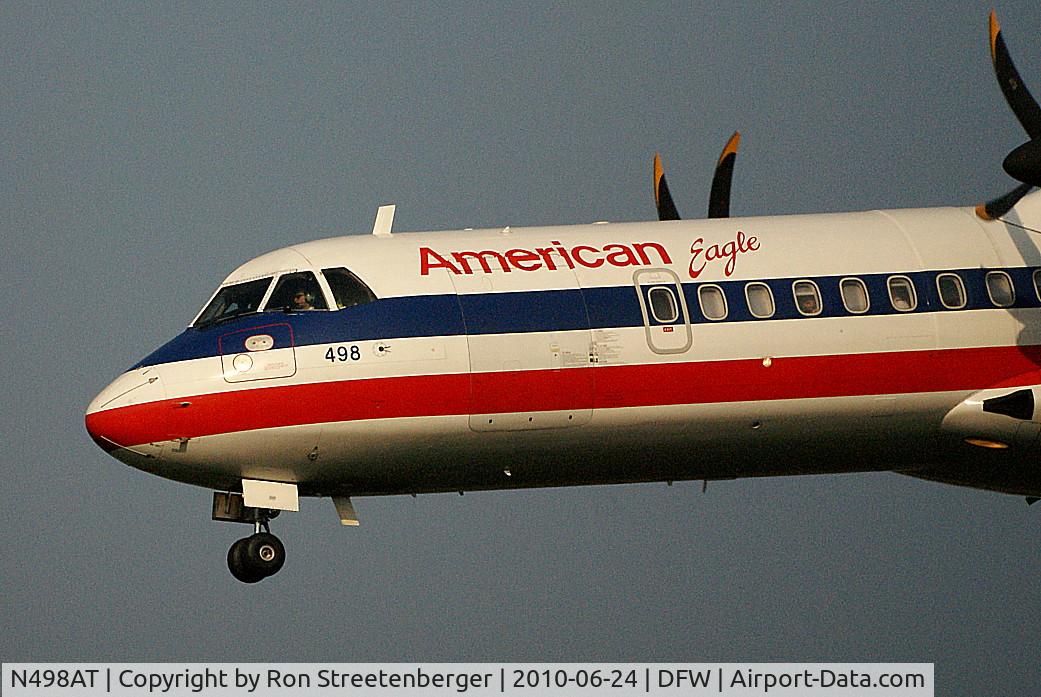 N498AT, 1997 ATR 72-212A C/N 498, Photo taken using Russian LZOS 500mm f8 mirror lens.