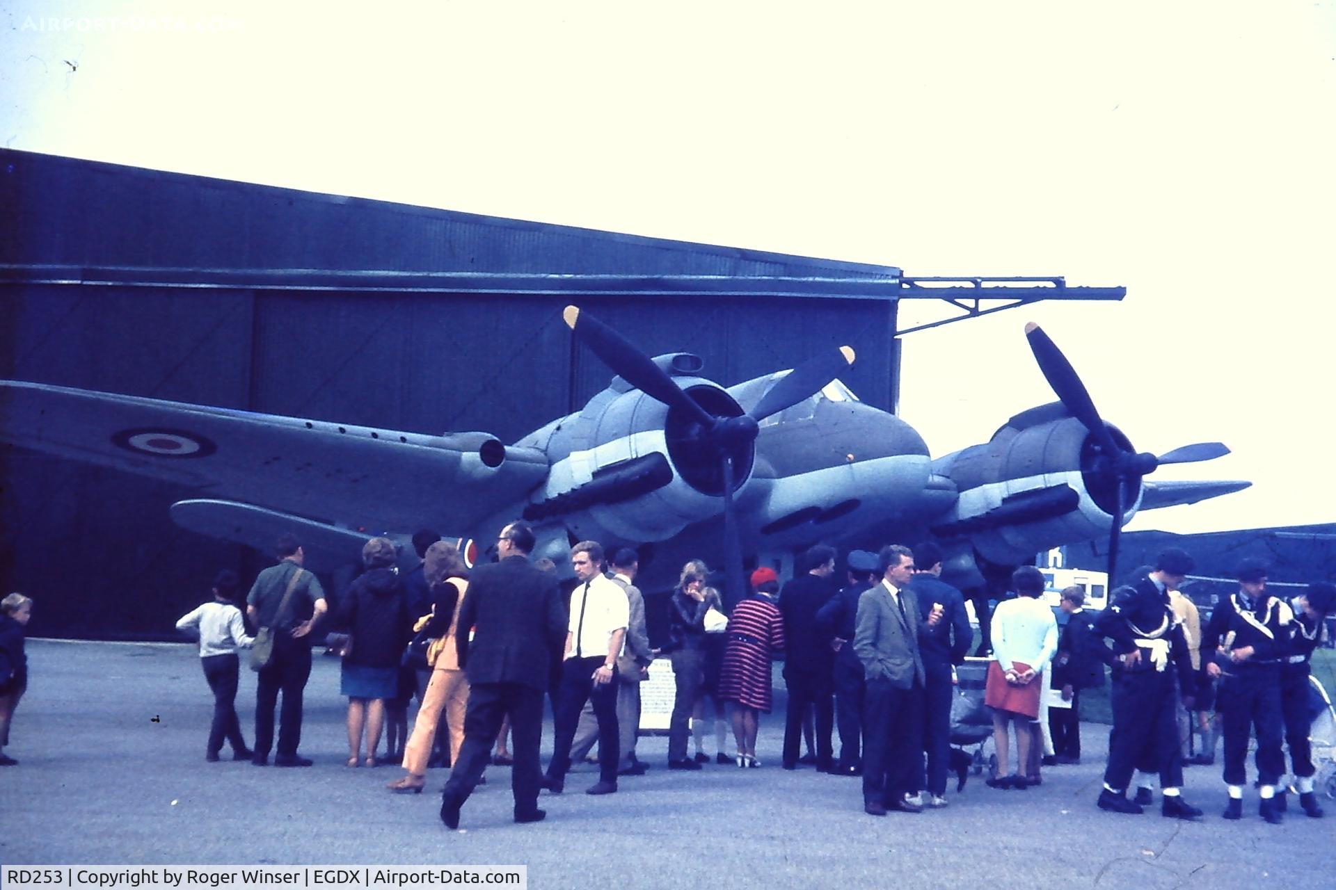 RD253, Bristol Beaufighter TF.X C/N Not found RD253, Beaufighter TFX when part of the Historic Aircraft Collection at RAF St Athan after being rebuilt on the base. Photographed in the early 1970's