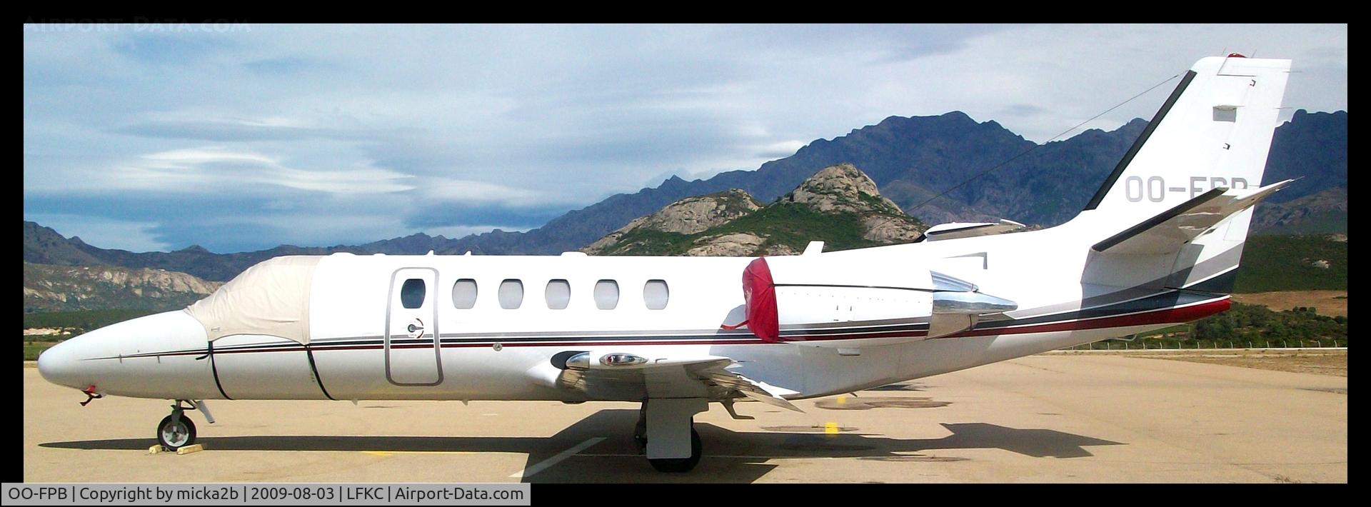 OO-FPB, 2005 Cessna 550B Citation Bravo C/N 550-1117, Parked.