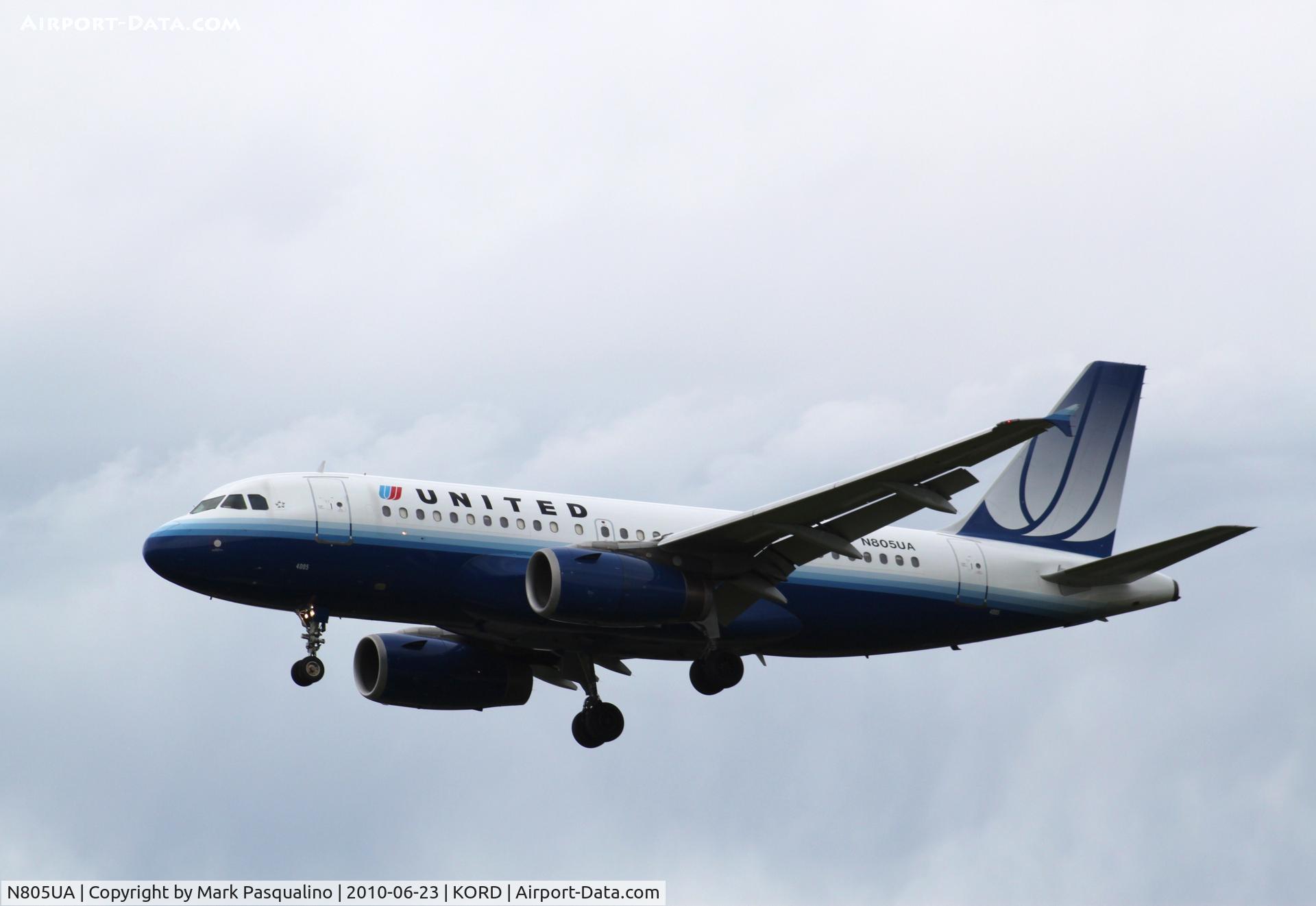 N805UA, 1998 Airbus A319-131 C/N 783, Airbus A319