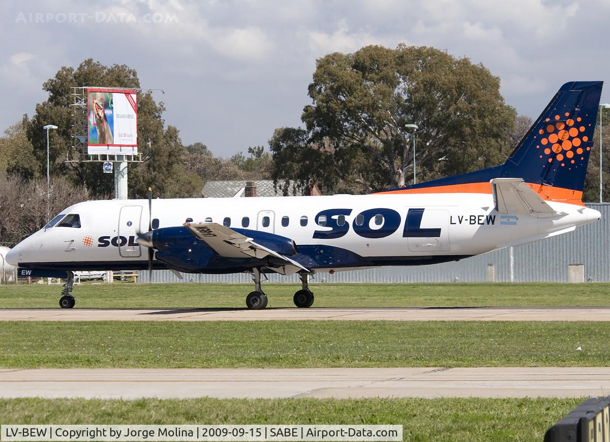 LV-BEW, 1989 Saab SF340A C/N 340A-150, Landing on RWY 13.