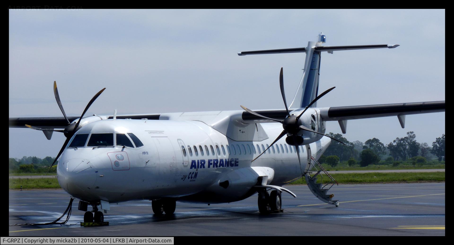 F-GRPZ, 2007 ATR 72-212A C/N 745, Parked.