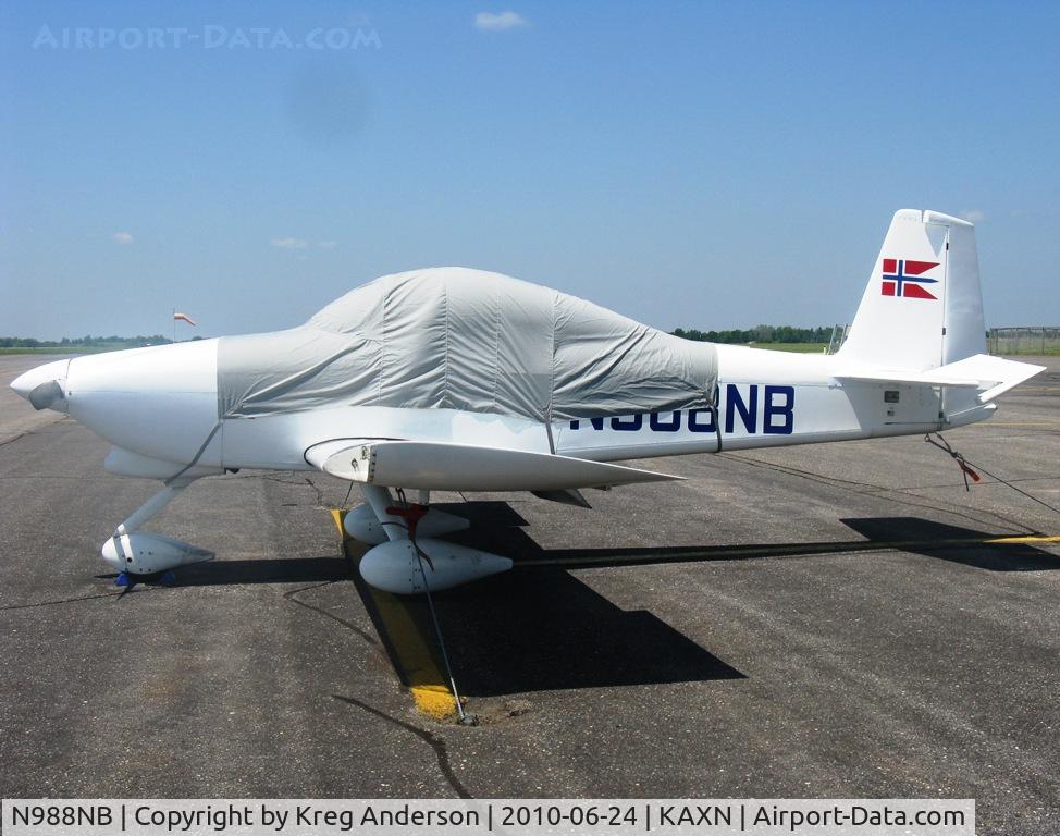 N988NB, Vans RV-8 C/N 81253, Homebuilt aircraft on the line.