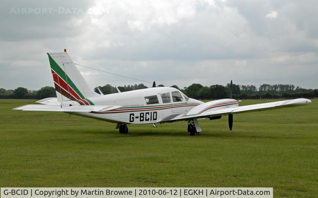 G-BCID, 1972 Piper PA-34-200 Seneca C/N 34-7250303, SHOT AT HEADCORN