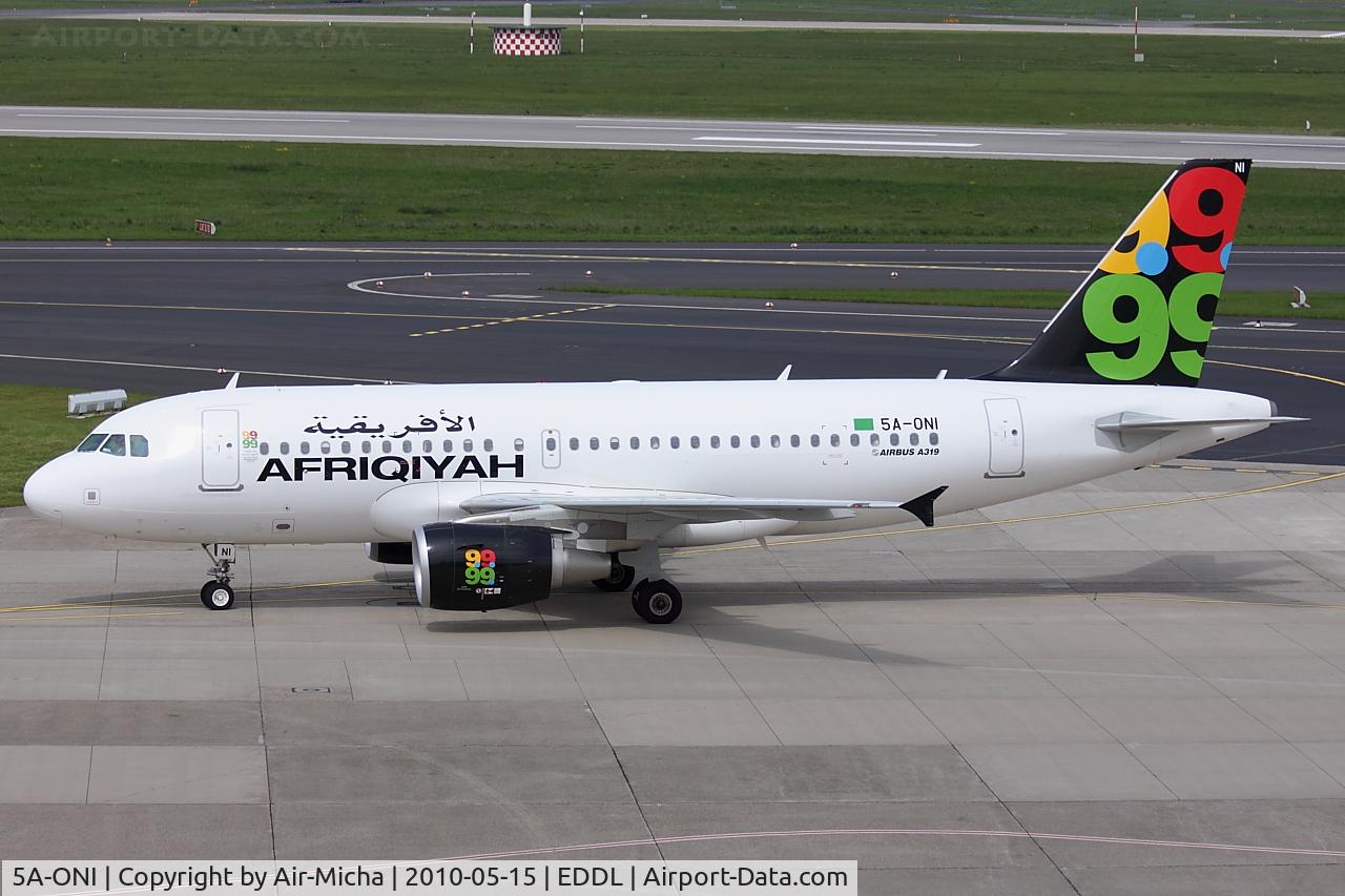 5A-ONI, 2009 Airbus A319-111 C/N 4004, Afriqiyah Airlines, Airbus A319-111, CN: 4004