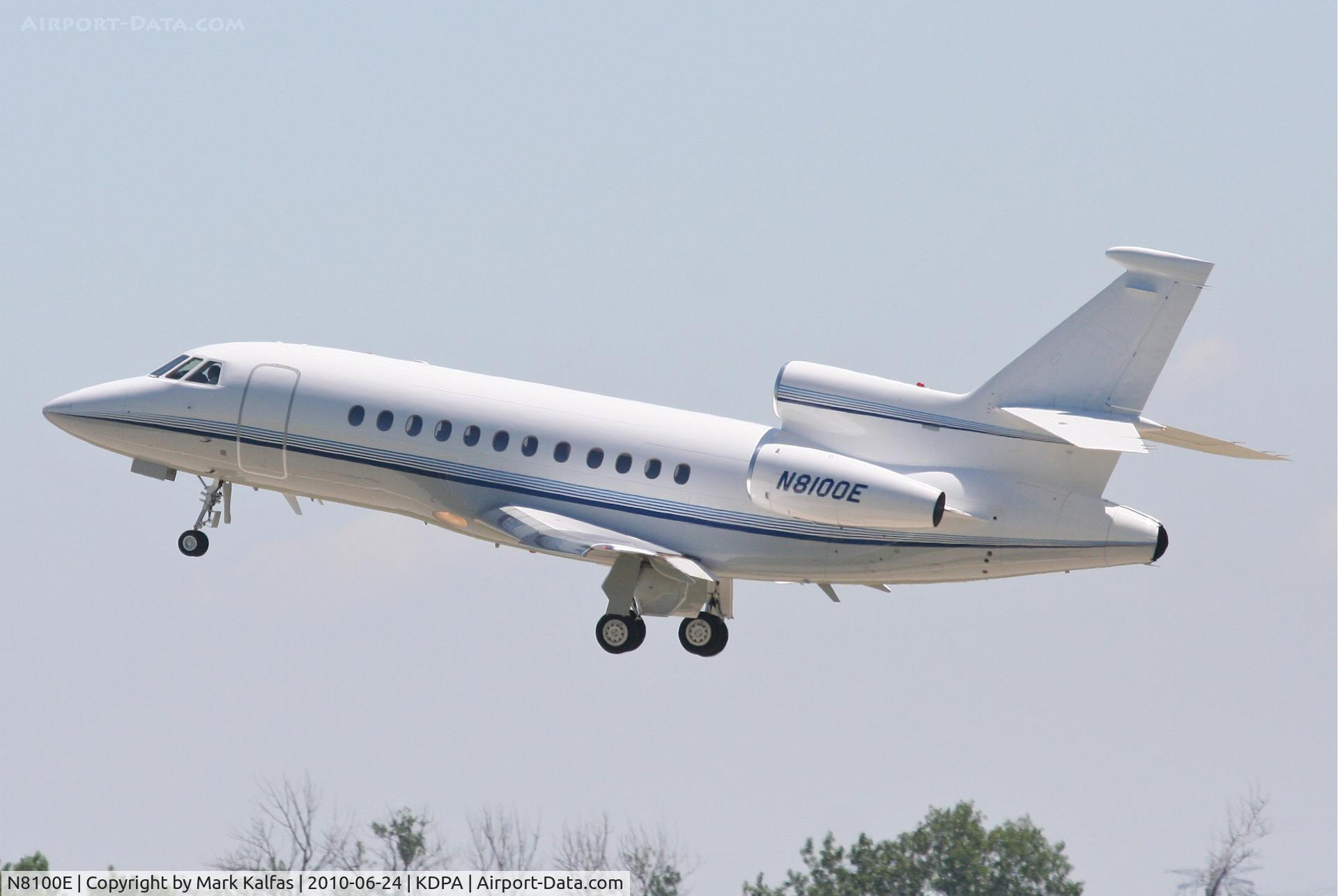 N8100E, 1996 Dassault Falcon 900EX C/N 04, Emerson Electric FALCON 900 EX, N8100E departing 2L KDPA.