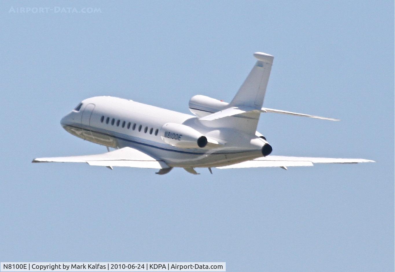 N8100E, 1996 Dassault Falcon 900EX C/N 04, Emerson Electric FALCON 900 EX, N8100E departing 2L KDPA.